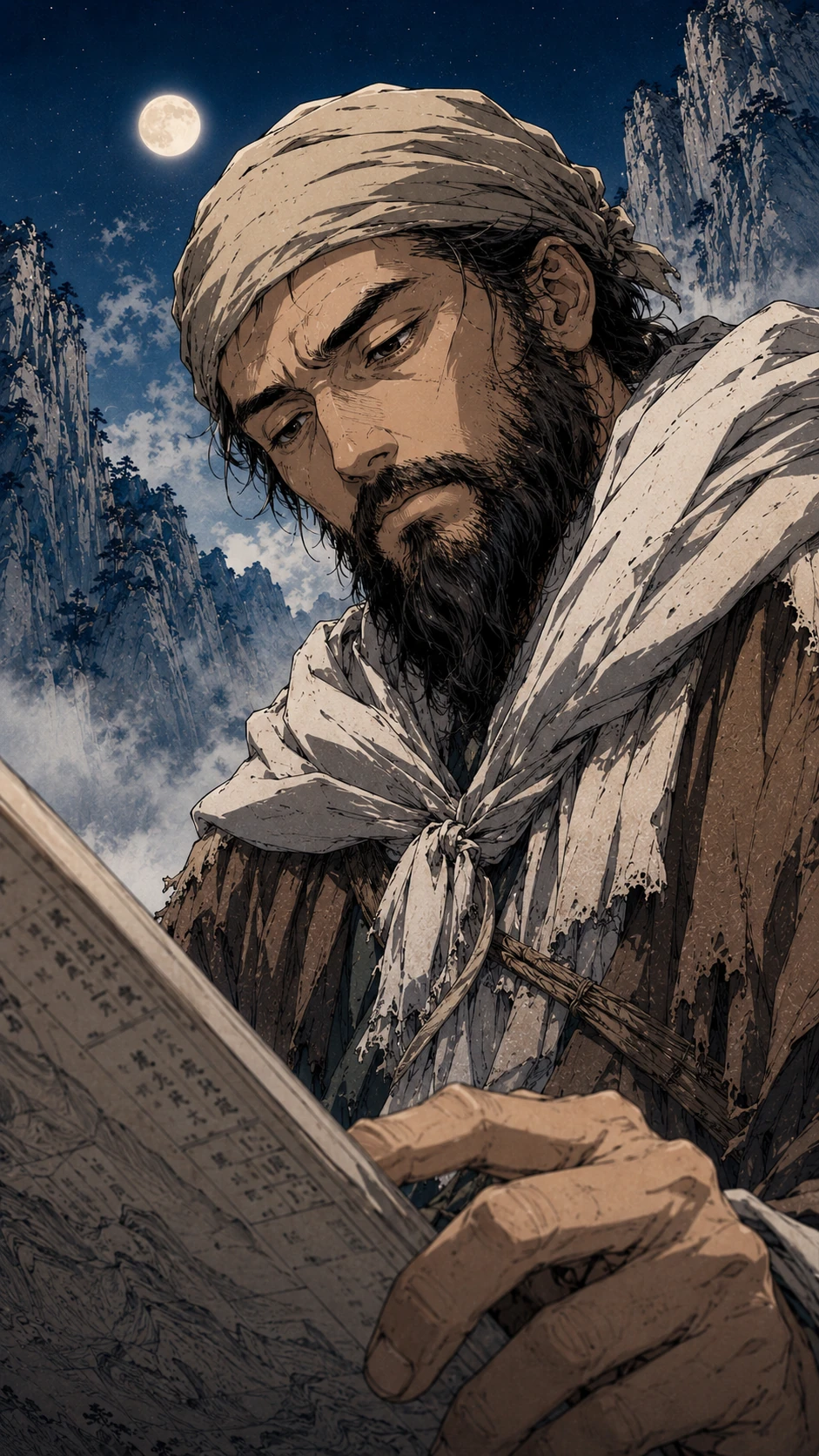 Mountain Reader — Portrait detail