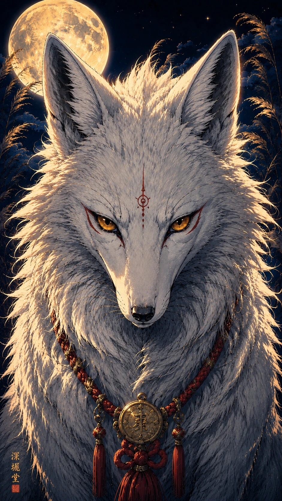 White Fox — Portrait detail